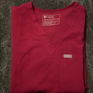 FIGS Catarina top- dark magenta